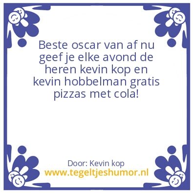 Tegeltje: Pizza
