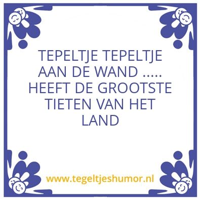 Tegeltje: .