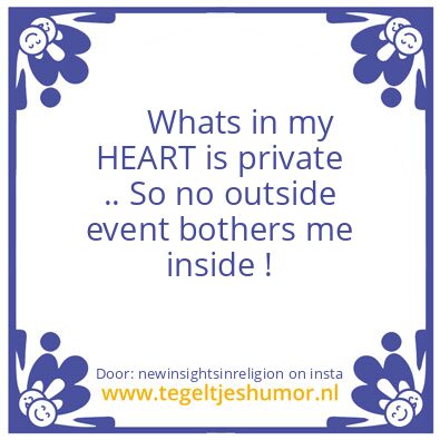Tegeltje: Now You Know