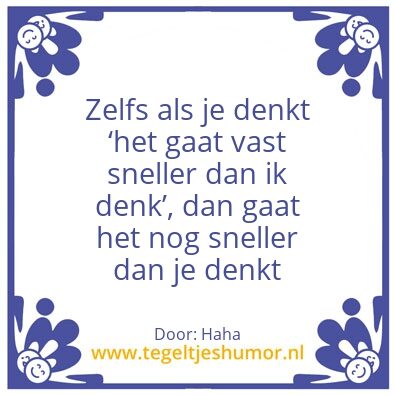Tegeltje: Haha