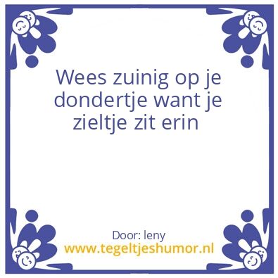 Tegeltje: spreuk