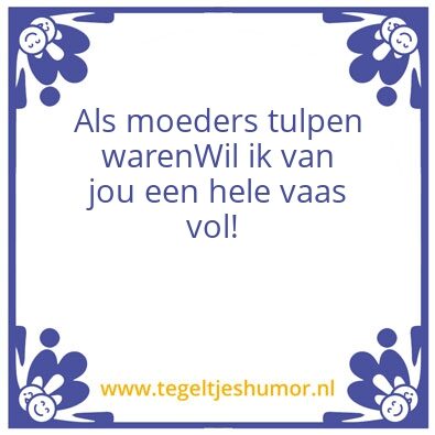 Tegeltje: Lieve mam