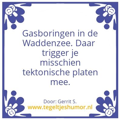Tegeltje: Ik ben Gerrit.