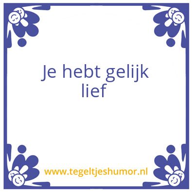 Tegeltje: Hallo