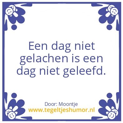 Tegeltje: Lachen