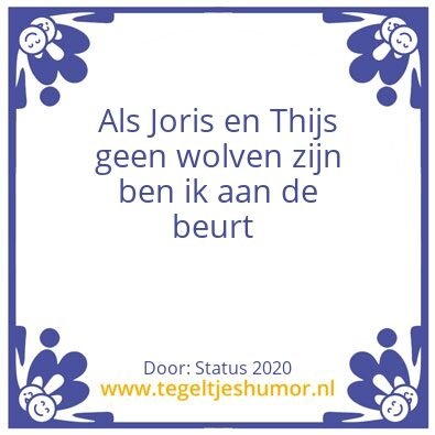 Tegeltje: Tegeltje