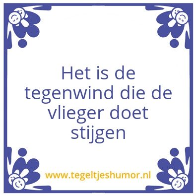 Tegeltje: Vlieger