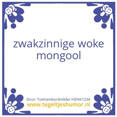 Tegeltje: zwm