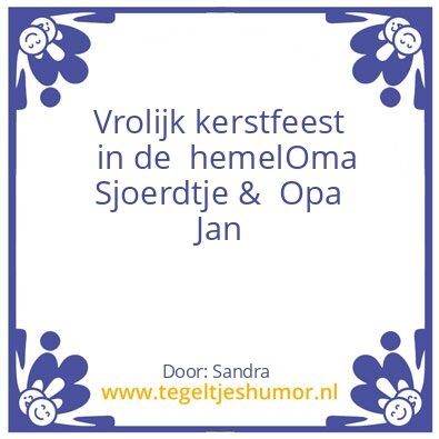 Tegeltje: Sandra
