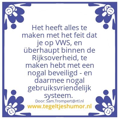 Tegeltje: hdj
