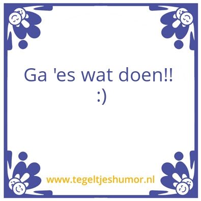 Tegeltje: Aktie