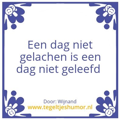 Tegeltje: Een dag