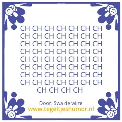 Tegeltje: Swa de wijze
