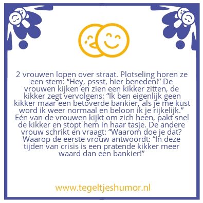 Tegeltje: Pratende kikker