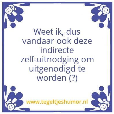 Tegeltje: –