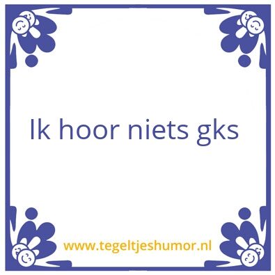 Tegeltje: TOn