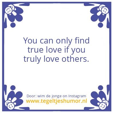 Tegeltje: Many people