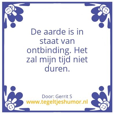 Tegeltje: Ik ben Gerrit