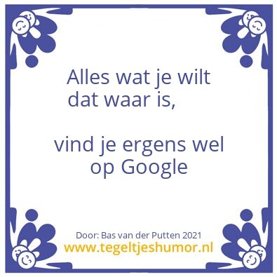 Tegeltje: De Waarheid