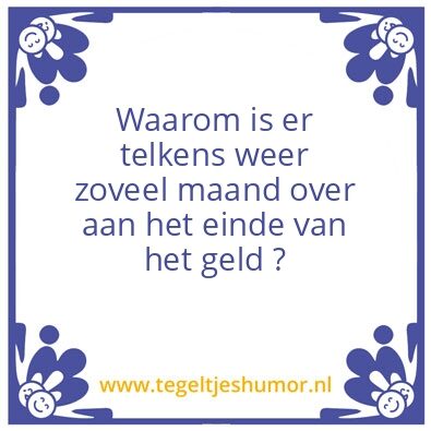 Tegeltje: Geld