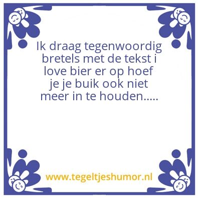 Tegeltje: Buik