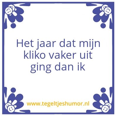 Tegeltje: Kliko