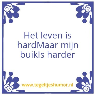 Tegeltje: Buik