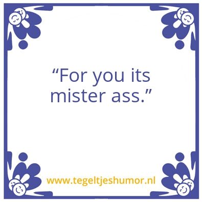 Tegeltje: Humor