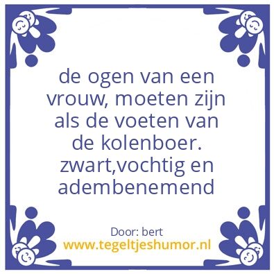 Tegeltje: bert