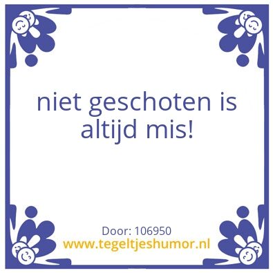 Tegeltje: school