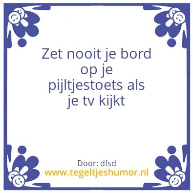 Tegeltje: sdfsdf