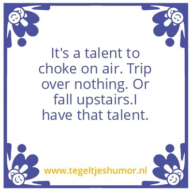 Tegeltje: talent