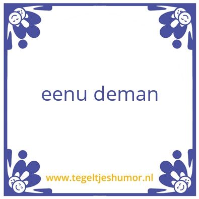 Tegeltje: bujel