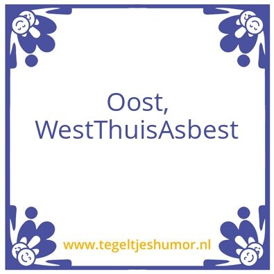 Tegeltje: Asbest
