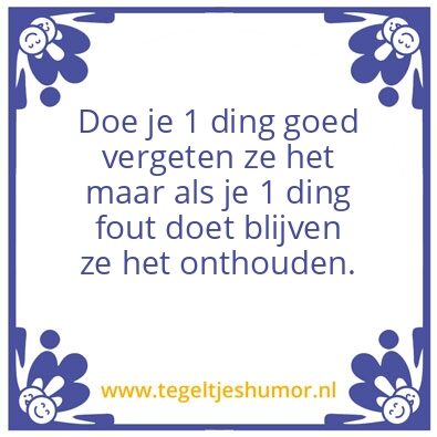 Tegeltje: fouten