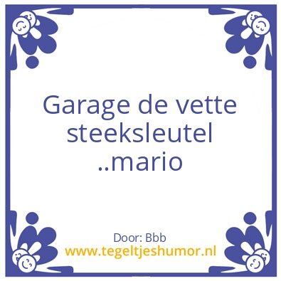 Tegeltje: Mario