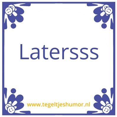 Tegeltje: Willem