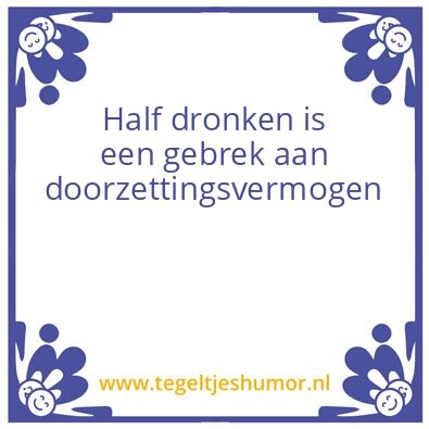 Tegeltje: Doorzettingsvormogen