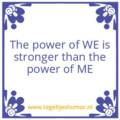 Tegeltje: power