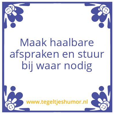 Tegeltje: Afspraak1