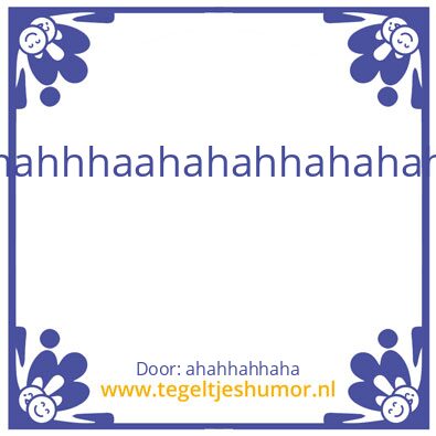 Tegeltje: bruin