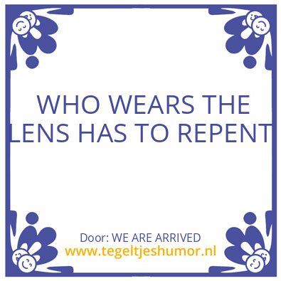Tegeltje: AL IS WELL