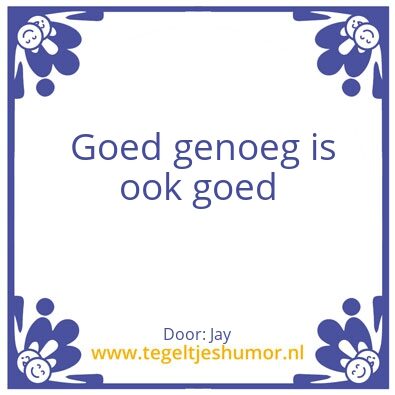 Tegeltje: Tegeltje