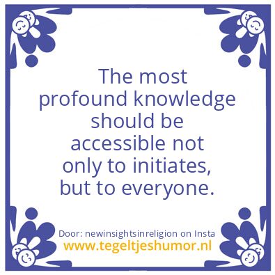 Tegeltje: We are One.