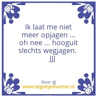 Tegeltje: Jagen