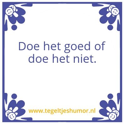 Tegeltje: Tegel