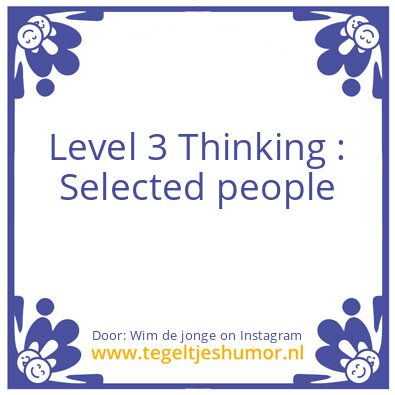 Tegeltje: Level 3 Thinking