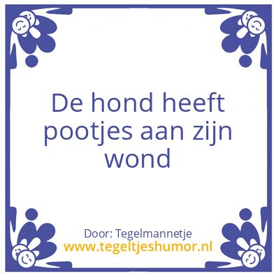 Tegeltje: Tegel