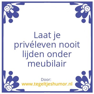 Tegeltje: Tegeltje