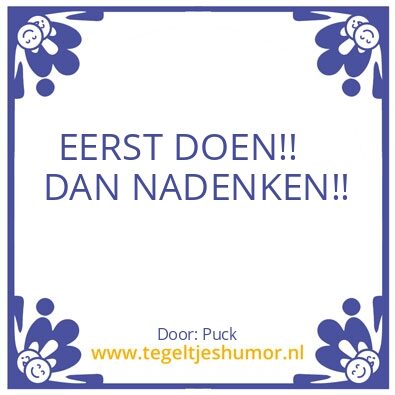 Tegeltje: ADHD